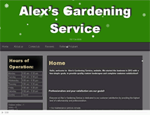 Tablet Screenshot of alexgardeningservice.com